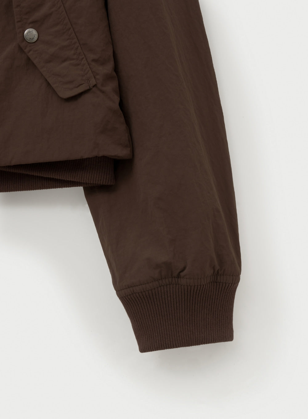 (W) Nylon Crop Bomber Jacket
