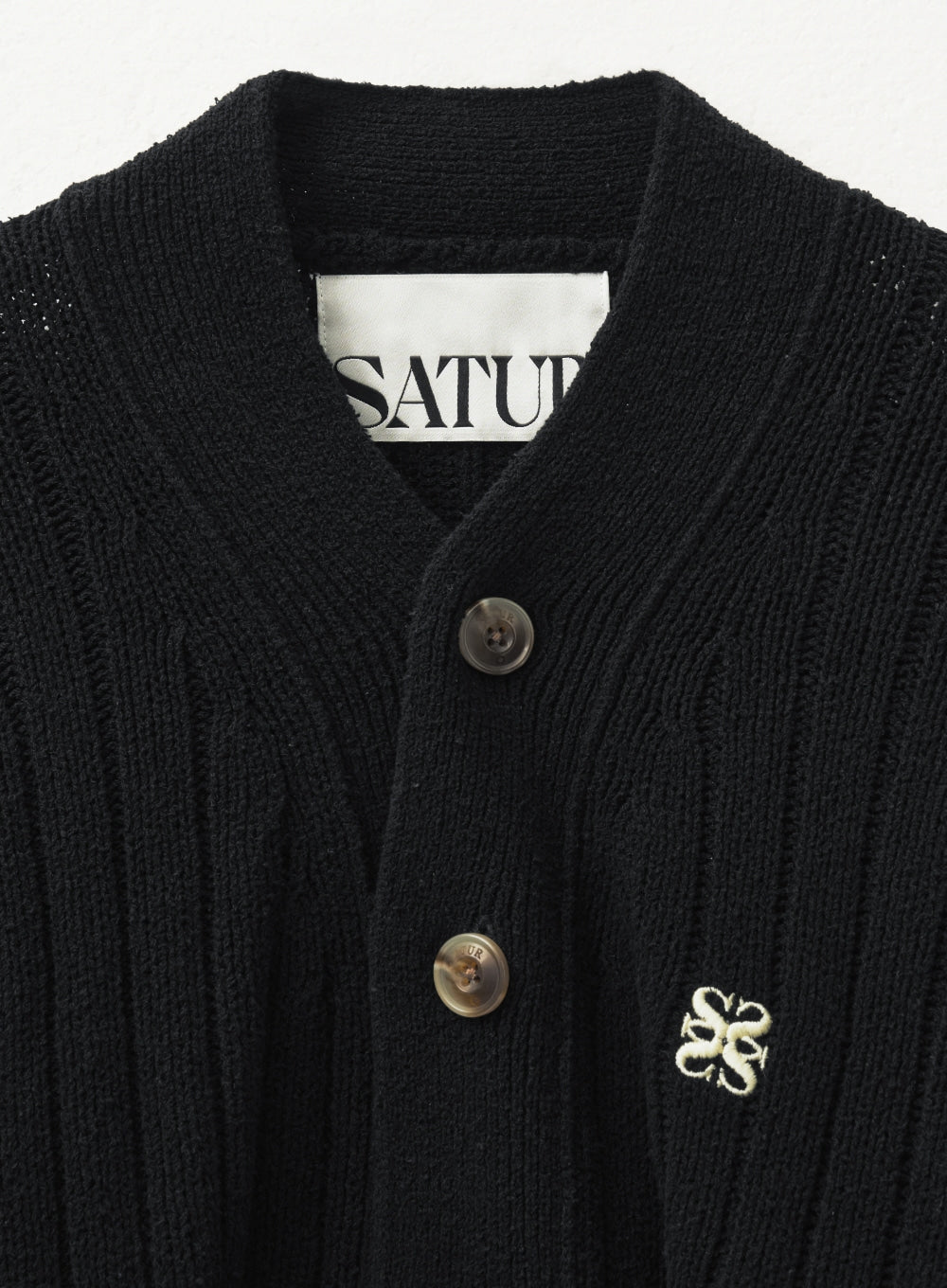 最終値下げ【SATUR】　FARO OVER BOUCLE CARDIGAN M) Faro Over Size Boucle Cardigan