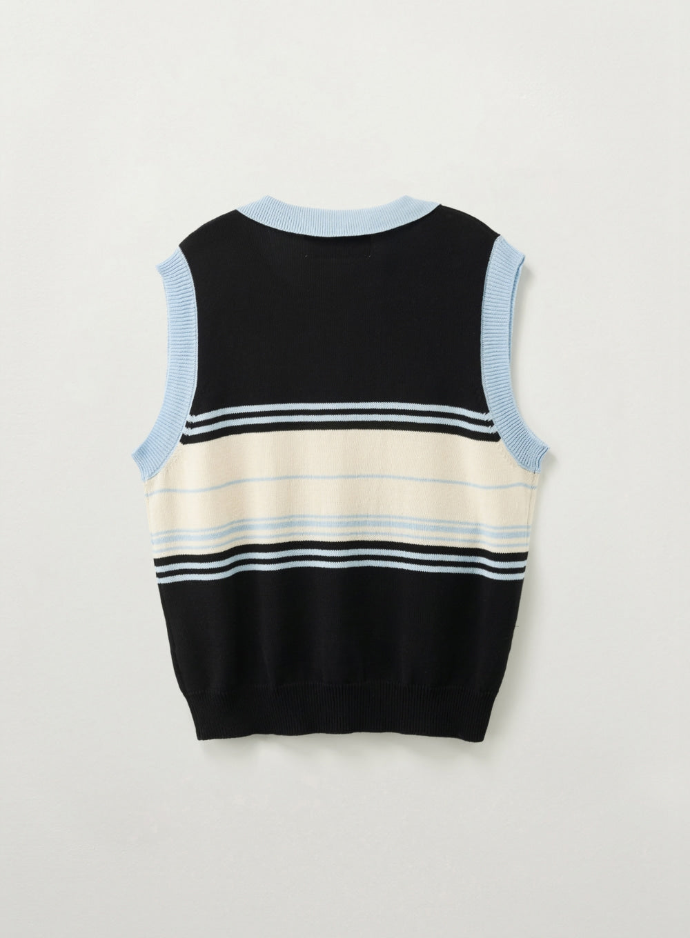 (U) Open Collar Knit Vest