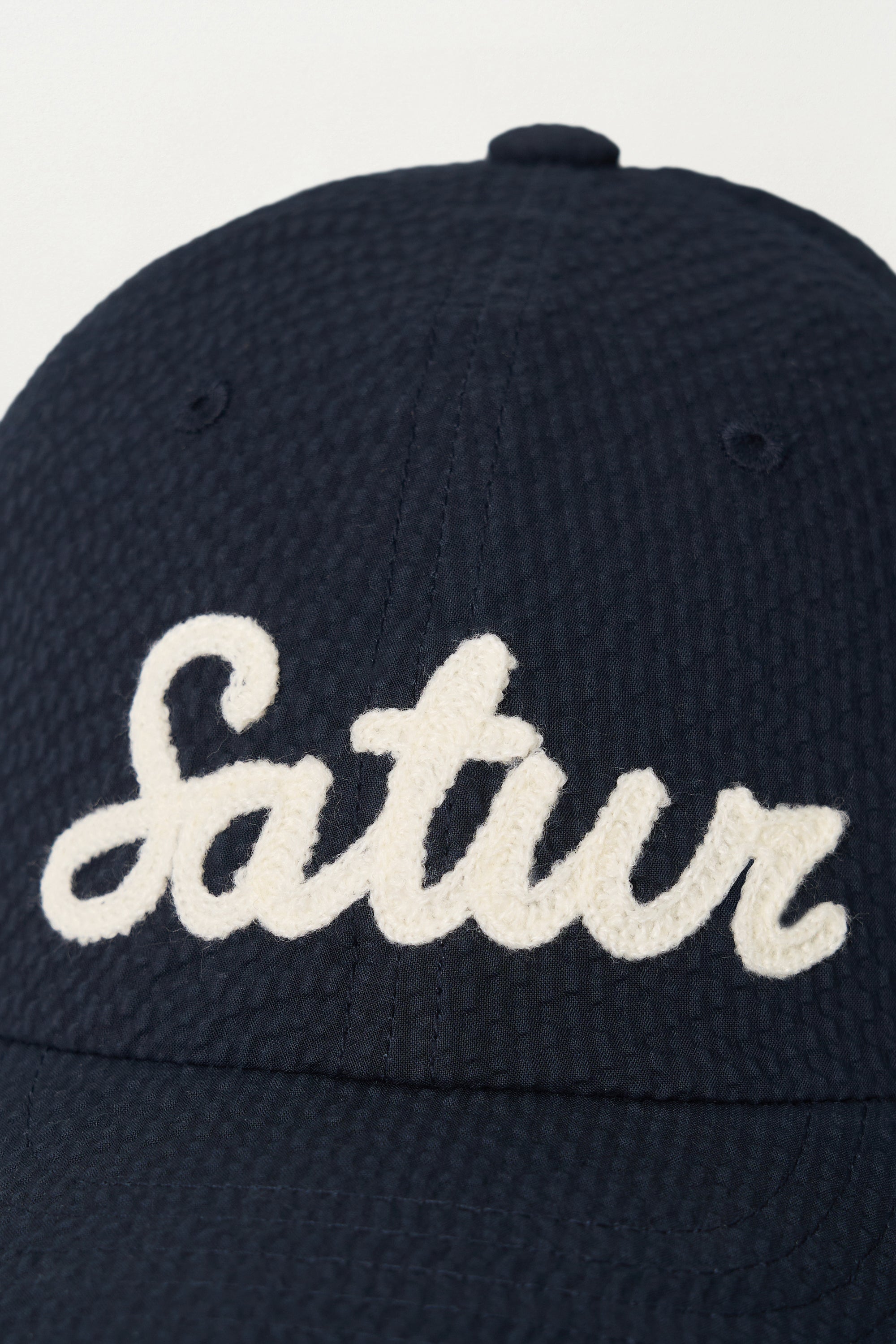 (U) Seersucker Satur Logo Ball Cap